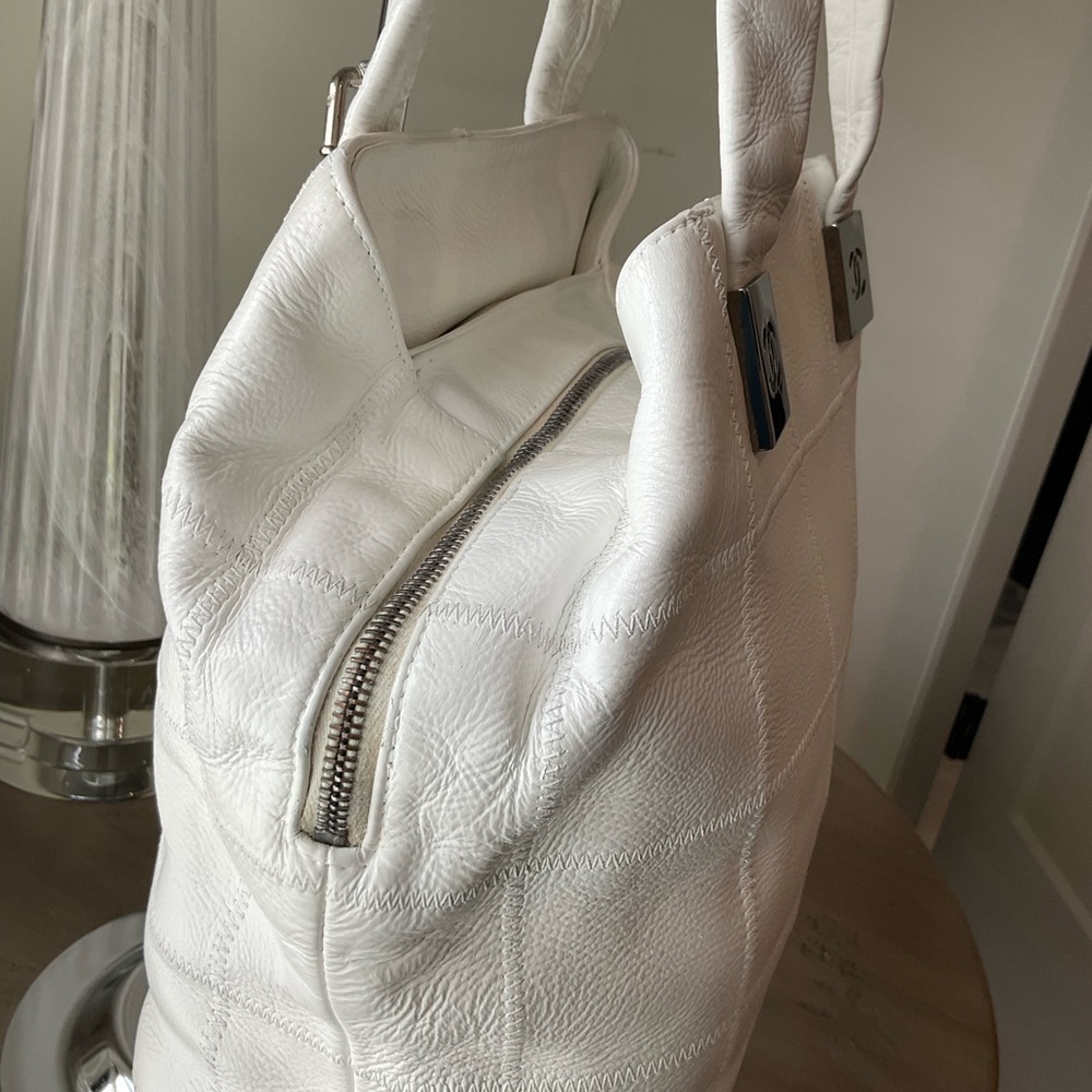 Chanel White Small Tote with COA - Picture 6 of 16